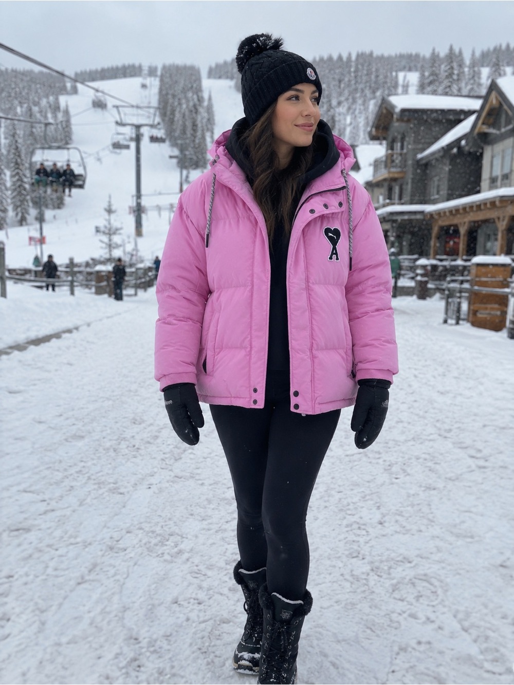 AMI vs Puma Collab Pink Women's Puffer Jacket